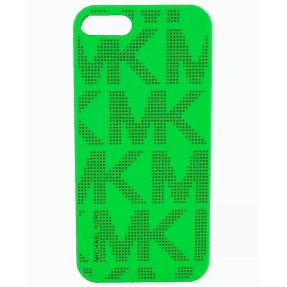 MICHAEL KORS Green Black iPhone 5 5S Phone Case MK Signature MRP $38.00 - Picture 6 of 7